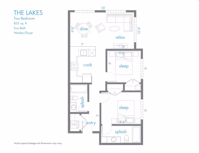 The Lakes 317 floor plan